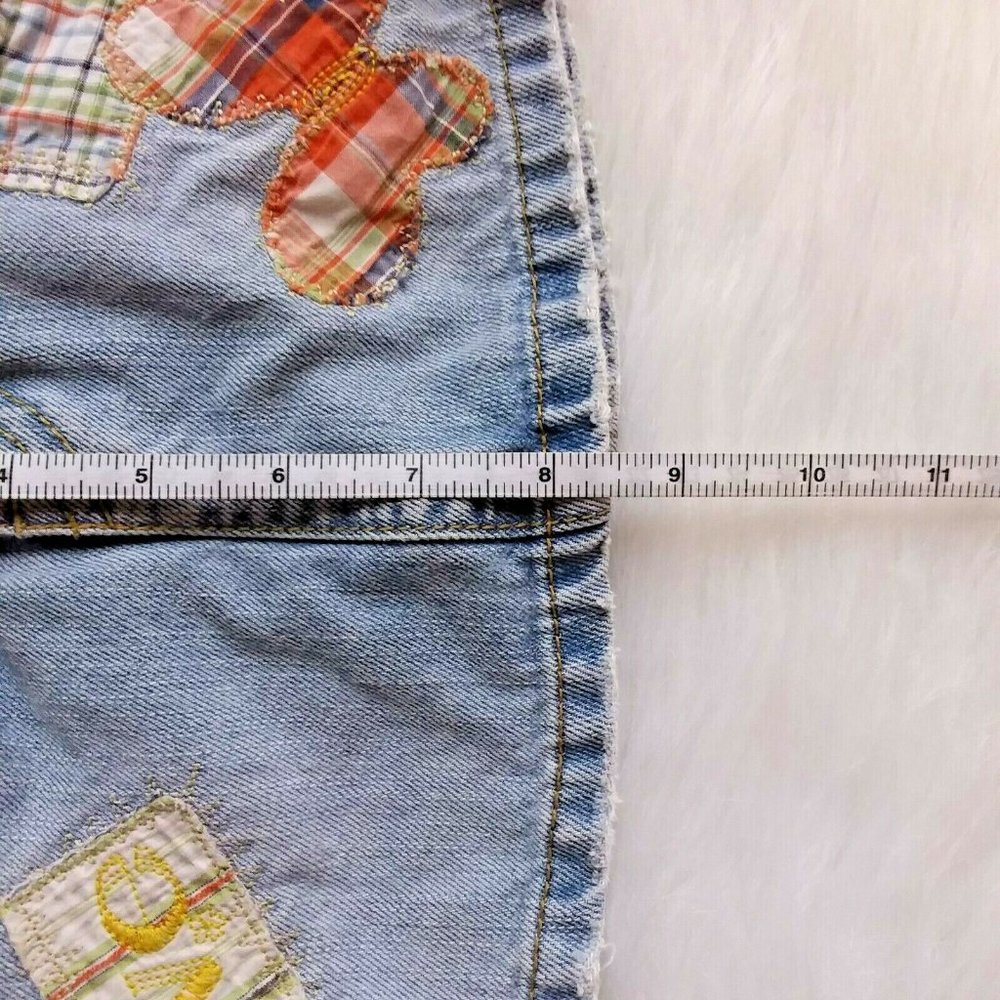 ☆☆SOLD☆☆The Children's Place Patchwork Denim Skort - Picture 4 of 6